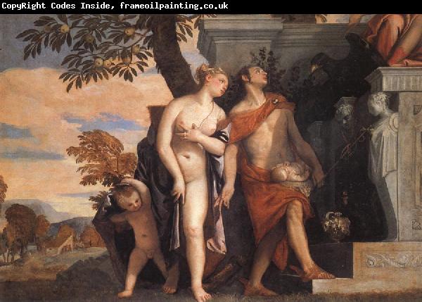 Paolo Veronese Venus and Mercury Present Eros and Anteros to Jupiter